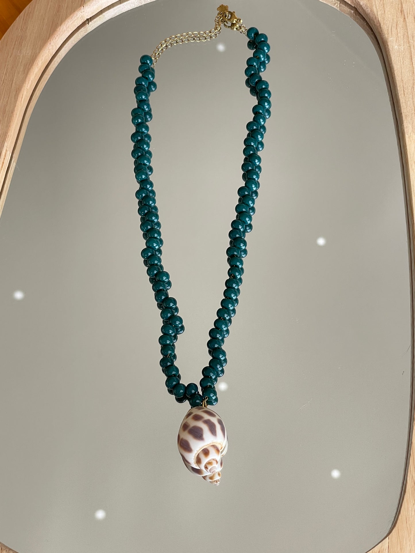 Collar caracola Azul