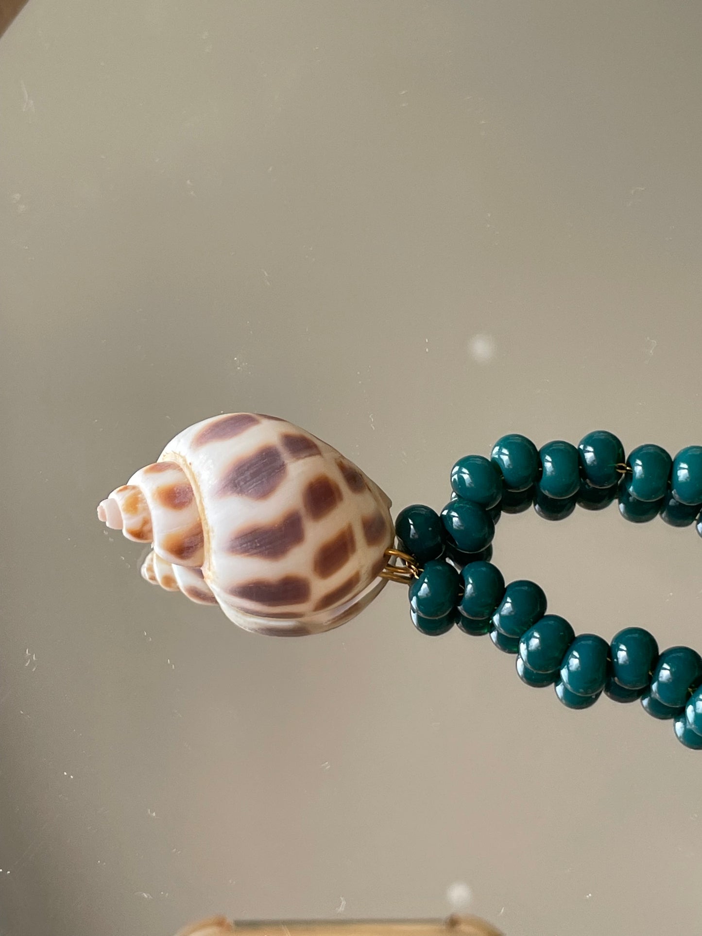 Collar caracola Azul