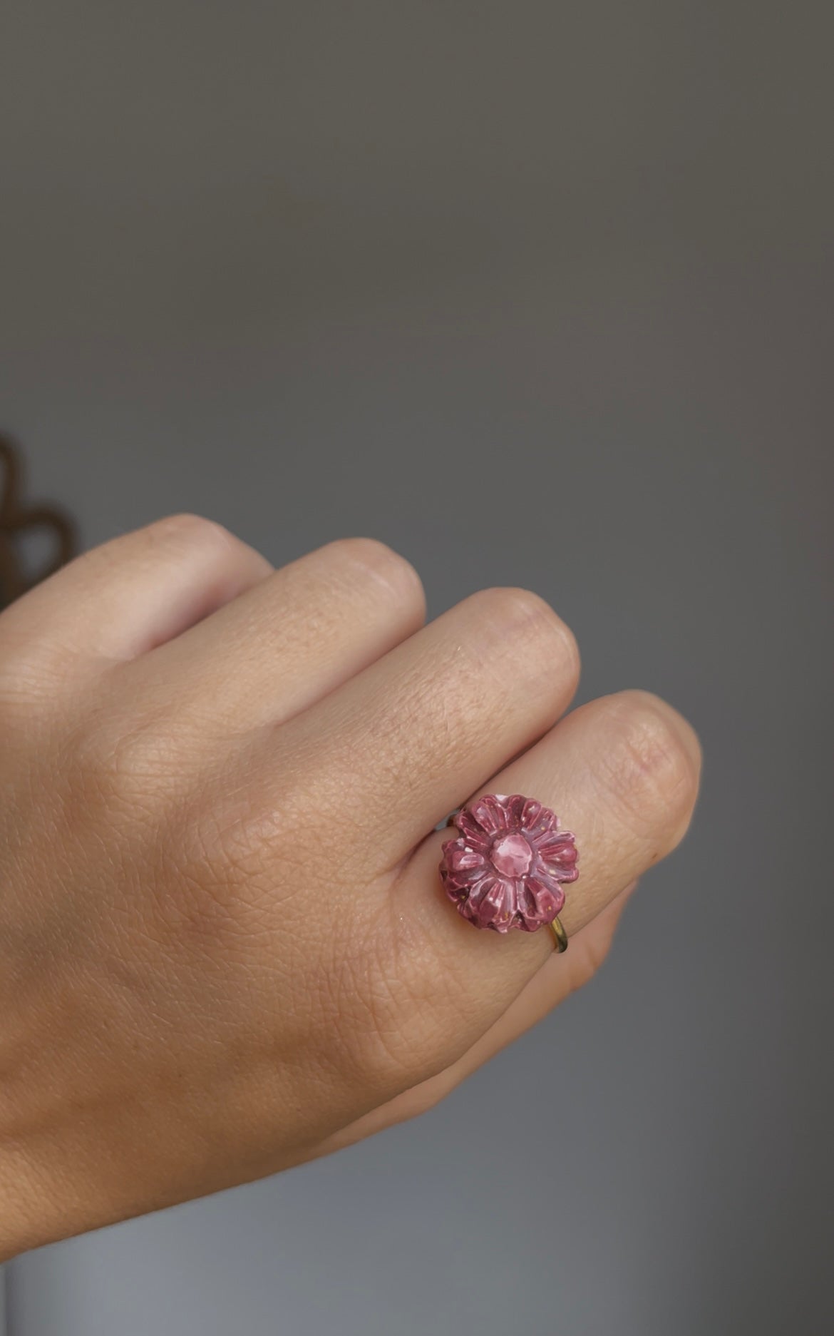 Modelo flor relieve