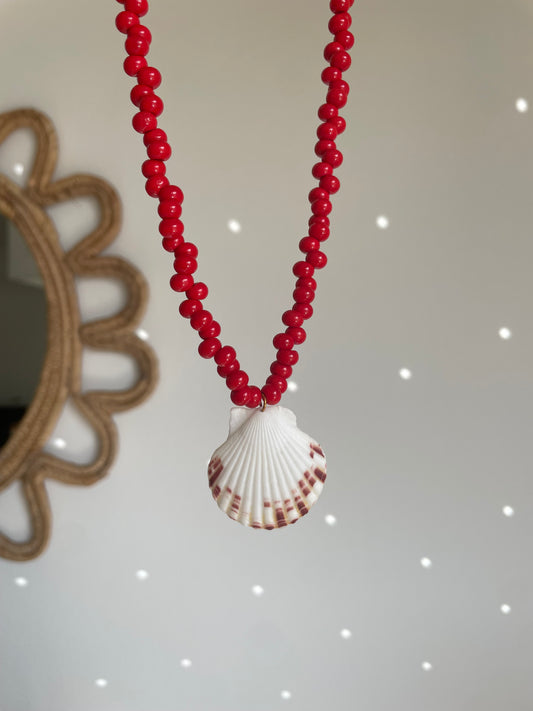 Collar Concha Rojo