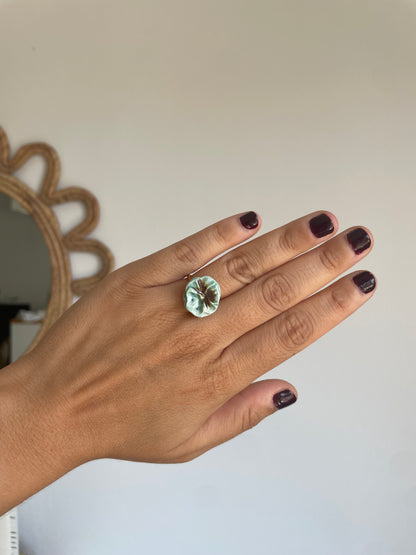 Anillo flor redonda bajo