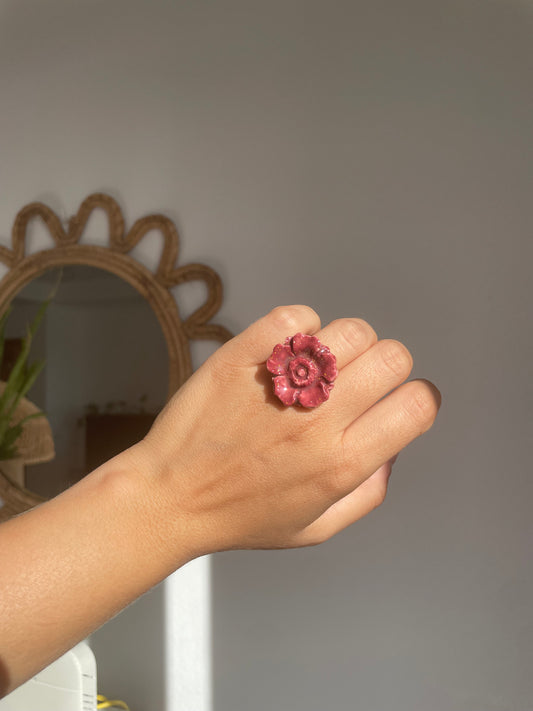 Anillo Flor redonda